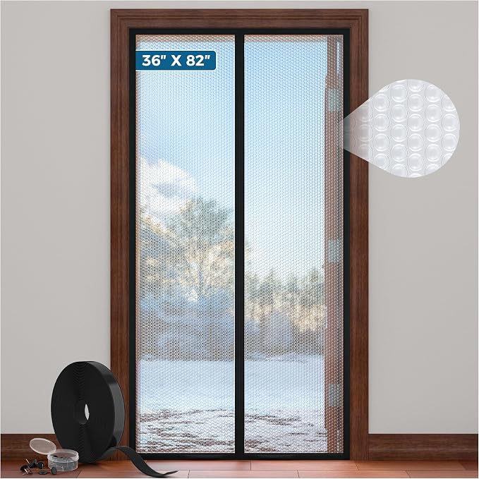 Magnetic Thermal Insulated Door Curtain by Augblinds