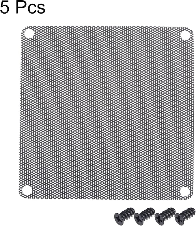 uxcell PC Dust Fan Screen with Screws - Image 2