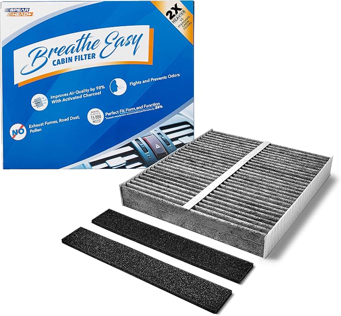 Spearhead Odor Defense Breathe Easy Cabin Filter | Fits Altima, Eclipse Cross by SPEARHEAD