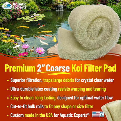 Aquatic Experts Cream COARSE Pond Filter Pad - Image 2