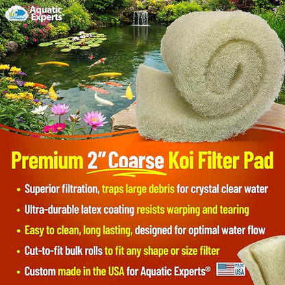 Aquatic Experts Cream COARSE Pond Filter Pad - Image 2