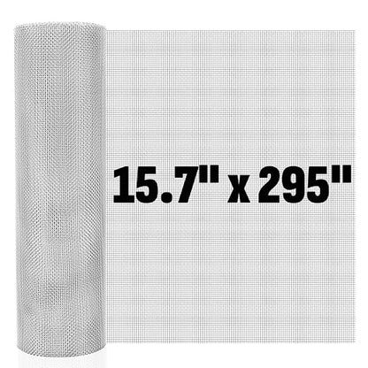 20 Mesh 304 Stainless Steel Mesh Screen, 15.7'' x 295'' Wire Screen Mesh by Unknown