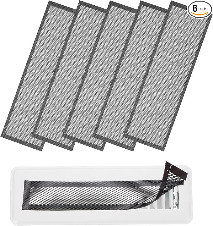 YOKIVE 6 Pcs Magnetic Floor Vent Covers, Floor Register Cover PVC Mesh Air Vent by YOKIVE