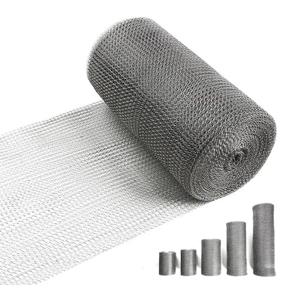 8" X 50 ft 304 Stainless Steel Mesh, Wire Mesh by RyxrhswzpStainlessSteelWireMeshforRodentPlantsGardenHouseandDIY