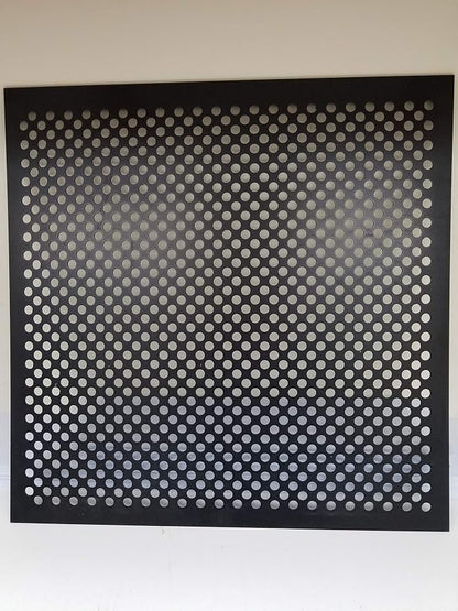 2'x2' Black Plastic Perforated Tile, 5 Pack, - Image 3