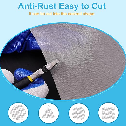 4 Pcs 13x9 120 Mesh 304 Stainless Steel Wire Mesh Sheet, Rustproof Metal Mesh - Image 2