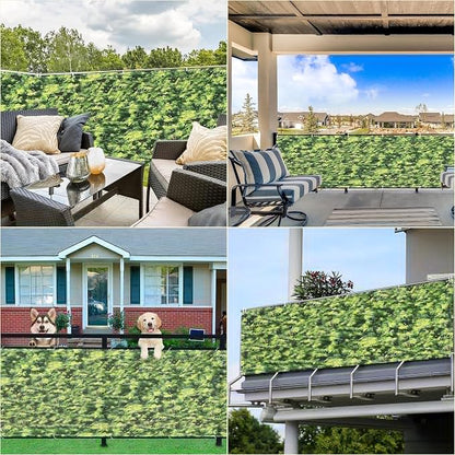 Privacy Fence Screen 1.6' x 13.1' UV-Resistant Visibility Reduction Patio - Image 7