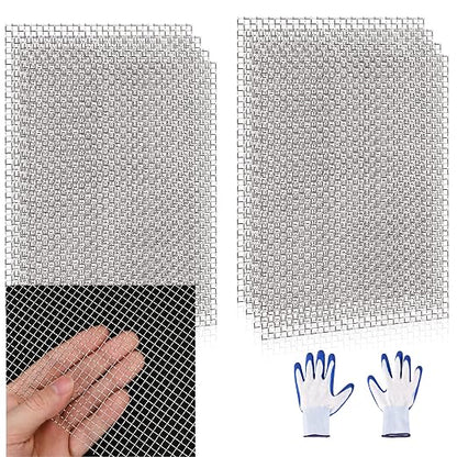 8 Pcs 13x9 5 Mesh 304 Stainless Steel Wire Mesh Sheet, Rustproof Metal Mesh by Unknown