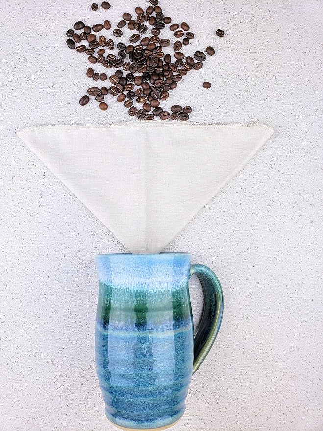 Pour Over Reusable Cloth Coffee Filter - Image 7