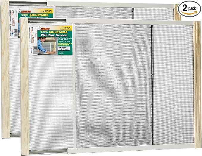 Frost King 2AWS1837 WB Marvin Adjustable Window Screen, 18in High x Fits by Thermwell+Products+Co.%2C+Inc